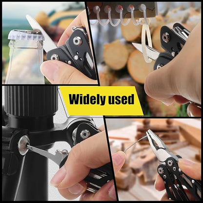 Multitool Pliers with Safety Locking, Stainless Steel Multitool Pliers Pocket Knife, Specially Bottle Opener, Screwdriver