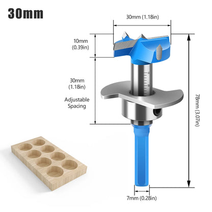 15mm-35mm Cobalt Steel Forstner Drill Bit Set