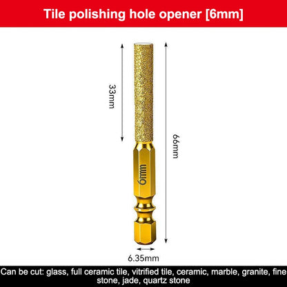 New·1/2/3/4Pcs Diamond Core Bits Dry Drilling Thread Hexagonal Shank Core For Ceramic Tile Granite Marble Grinding Heads·