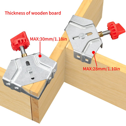 Corner Clamps For Woodworking 90 Degree Right Angle Clamp with Adjustable Swing Jaw For Wood Metal Pipe Steel Rod Glass Diy