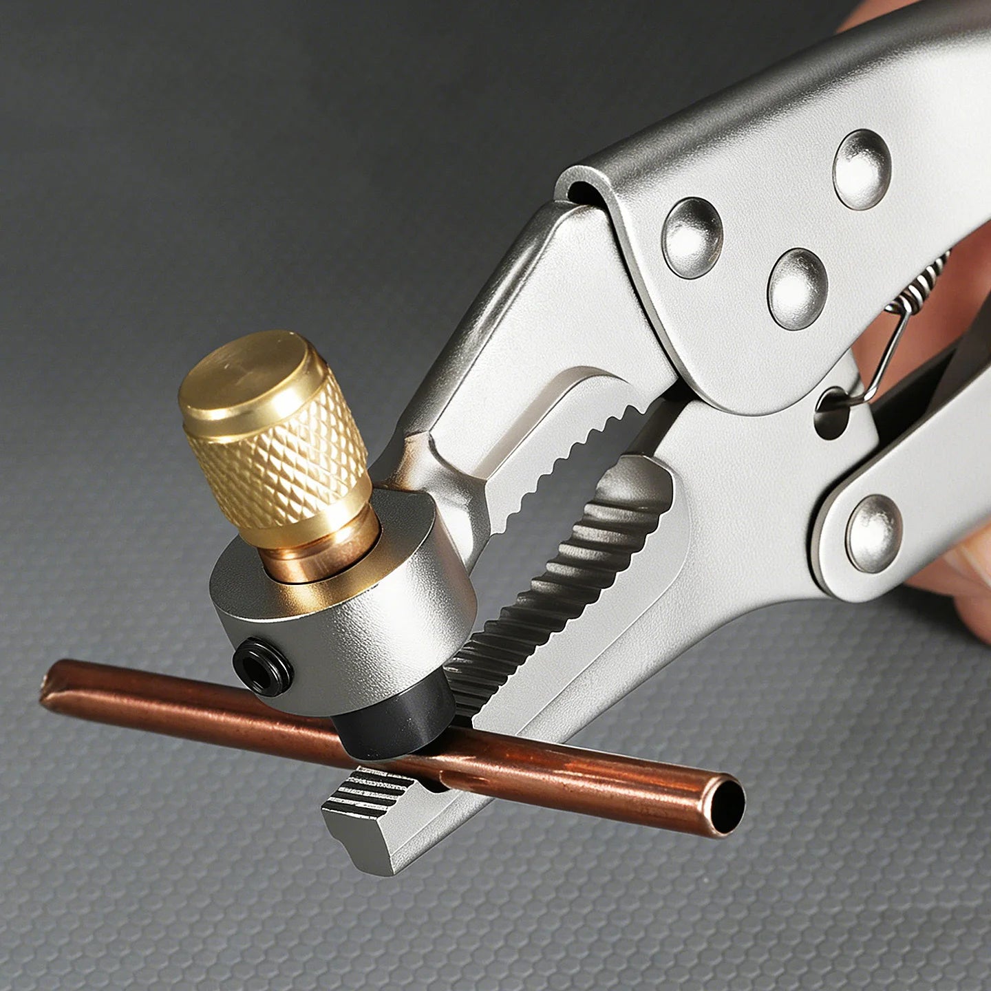Refrigerant Recovery Pliers Air Conditioner Hose Locking Clamp Copper Pipe Crimper Tool HVAC Repair Crimping Pliers