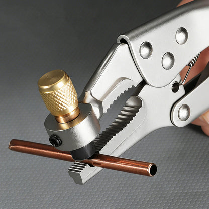 Refrigerant Recovery Pliers Air Conditioner Hose Locking Clamp Copper Pipe Crimper Tool HVAC Repair Crimping Pliers