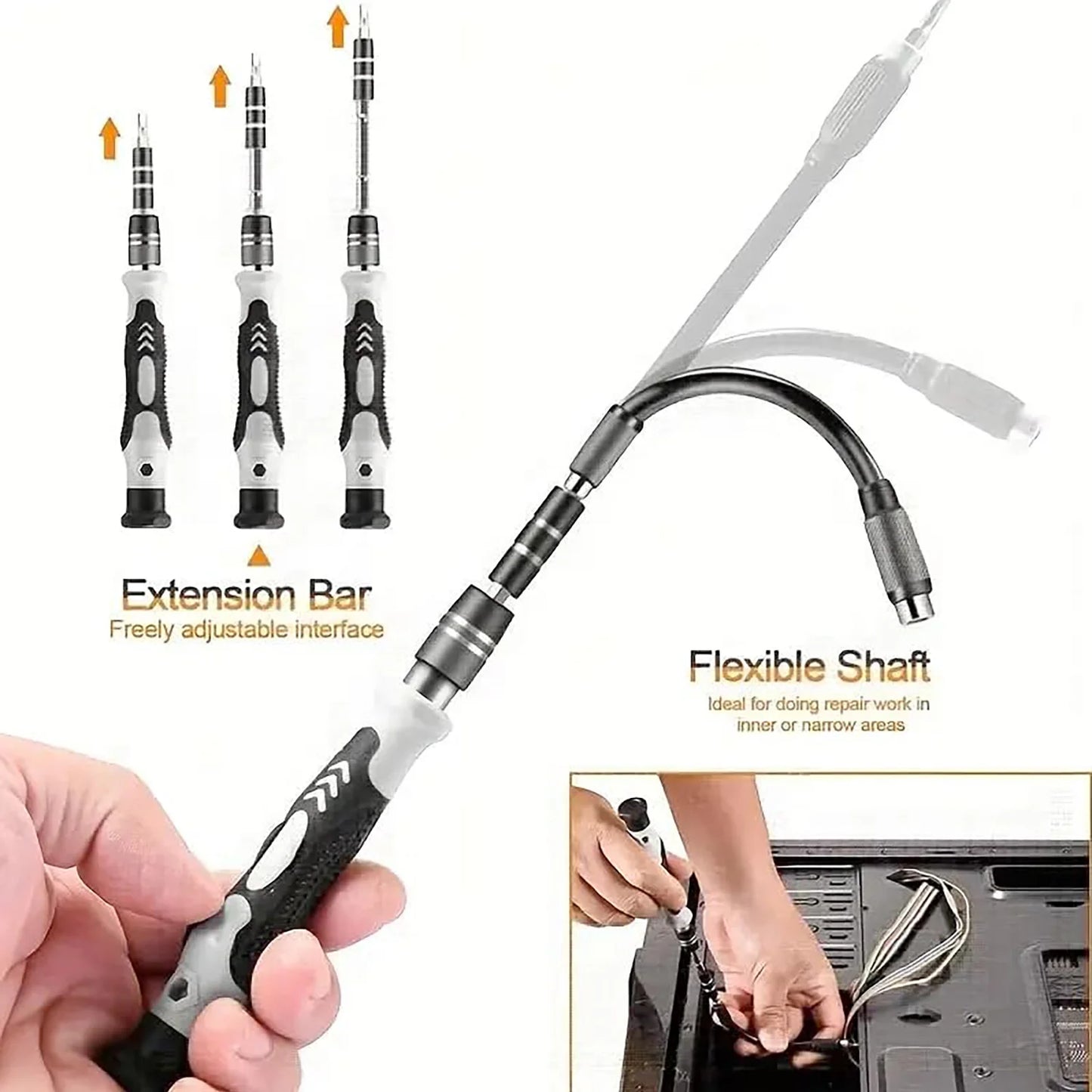 115-in-1 Precision Screwdriver Sets, Professional Repair Tool Kit for Electronics, Phone, Watch, Automotive Maintenance