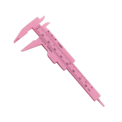 Plastic Portable Mini Sliding Vernier Caliper 0-80mm Double Scale Gauge Student Ruler Measure Tools Small Object Creative Gift