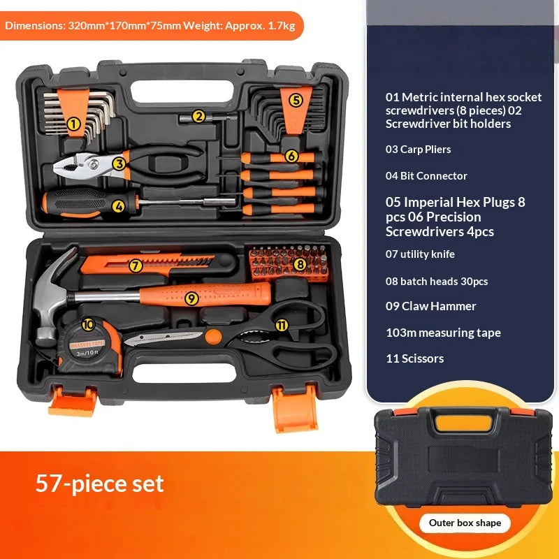 Household Hardware Tool Set Combination Manual Repair Electrician Tools Sheik Mainland Socket Set 육각렌치세트 신기한 공구 Herramientas 공구