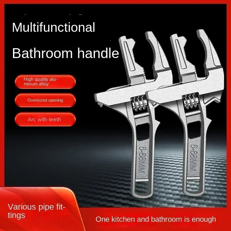 Adjustable Universal Wrench Tools Open-end Spanners Alloy Large Repair Hardware Tool for Home Improvement