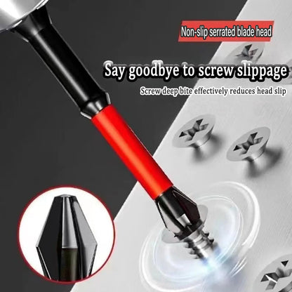 Anti Slip Bits Magnetic Screwdriver Bit Set S2 Alloy Steel Impact Resistance Bits-3/6/12Pcs Suitable for Electric Drills