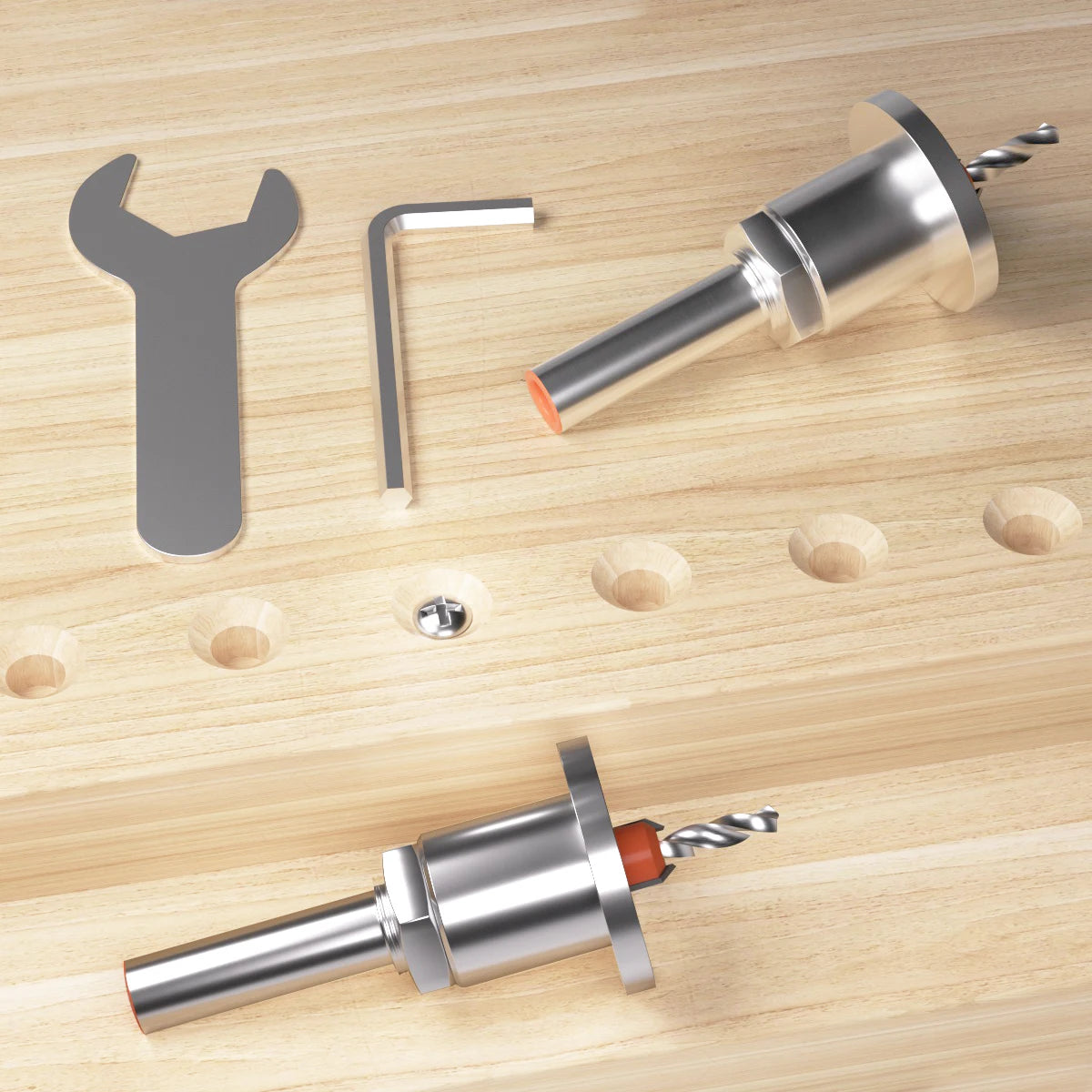 8mm Shank Countersink Drill Bit With Stop Alloy Head Taper Hole Step Drill For Wood Screw Installation Woodworking Drilling