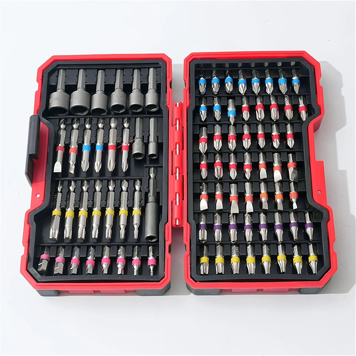 83Pcs S2 Steel Screwdriver Bit Set Impact Drill Magnetic Nut Driver Cross Slotted Square Star Hex Torx Bits with Storage Case