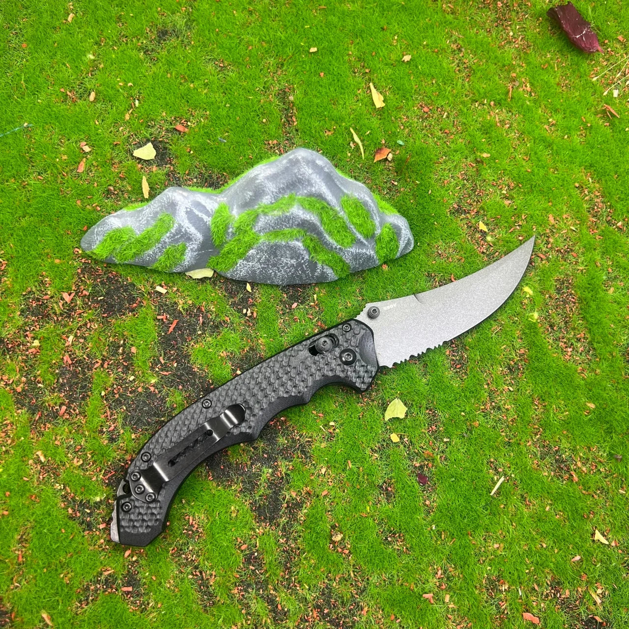 1PC,BM 865 High Hardness Outdoor Utility Folding Knife Ergonomics G10 Handle Jungle Climbing Picnic Lightweight Tools Camping Fishing Knives Portable Hiking Cutter Daily Cutting Tools Fruit Knife