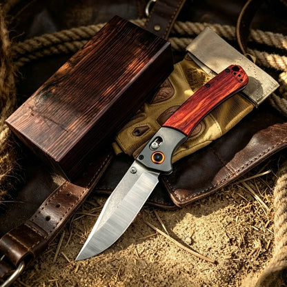 BM 15080 Compact Folding Knife S30V Steel Blade & Durable & Versatile for Outdoor Camping and Hiking EDC Practical Cutting Knife