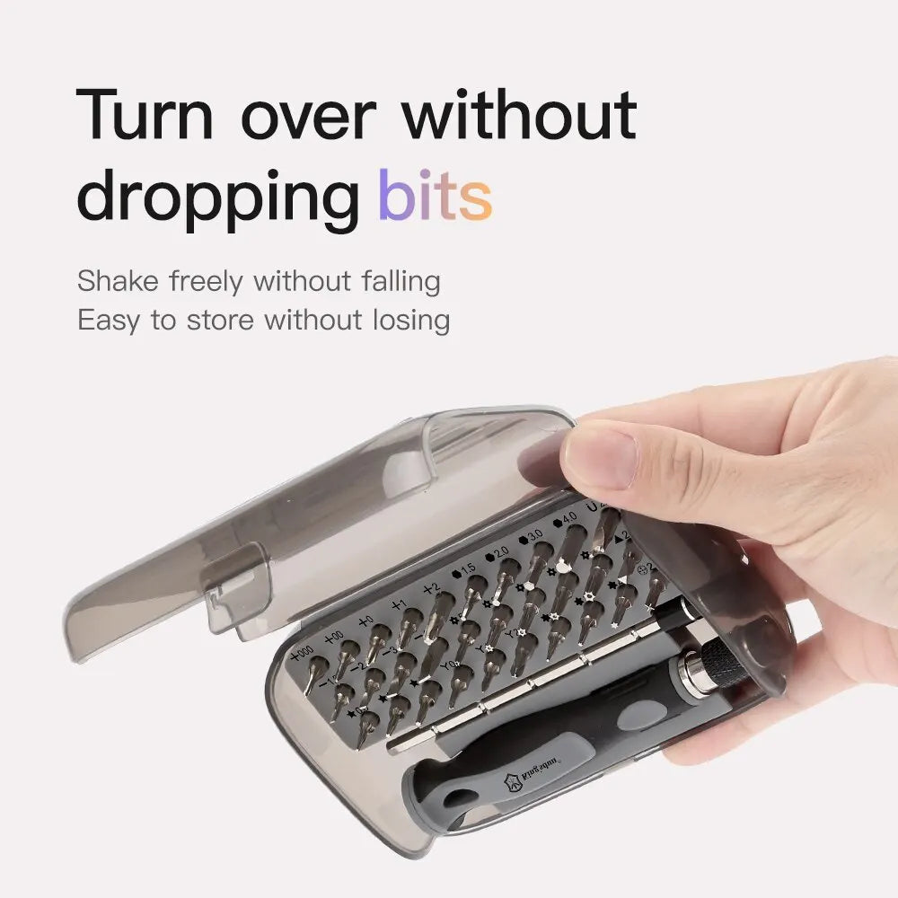 32 in 1 Precision Screwdriver Set Manual Hand Tool Kit Magnetic Mini Small Bit for Xiaomi Mobile Cellphone Watch Repair Home New