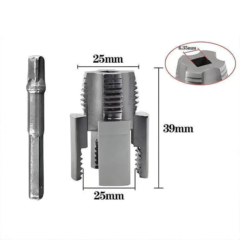 20MM/25MM PPR Drill Bit Water Pipe Inner Hole Opener Tapping Tool Internal External Thread Maker Tool For Water Pipes