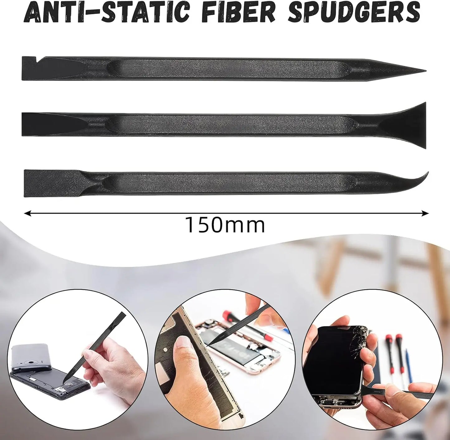 Spudger Pry Tool Kit Metal Spudger Ultra-Thin Prying Opening Tool for iPhone Laptop iPad Cell Phone Computer Repair Tool Kit