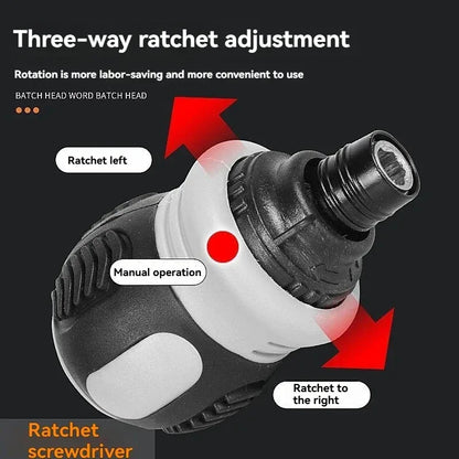 Dual-Purpose Ratchet Screwdriver Set Short Radish Head High Hardness Labor-Saving Home Repair Tools for DIY Projects