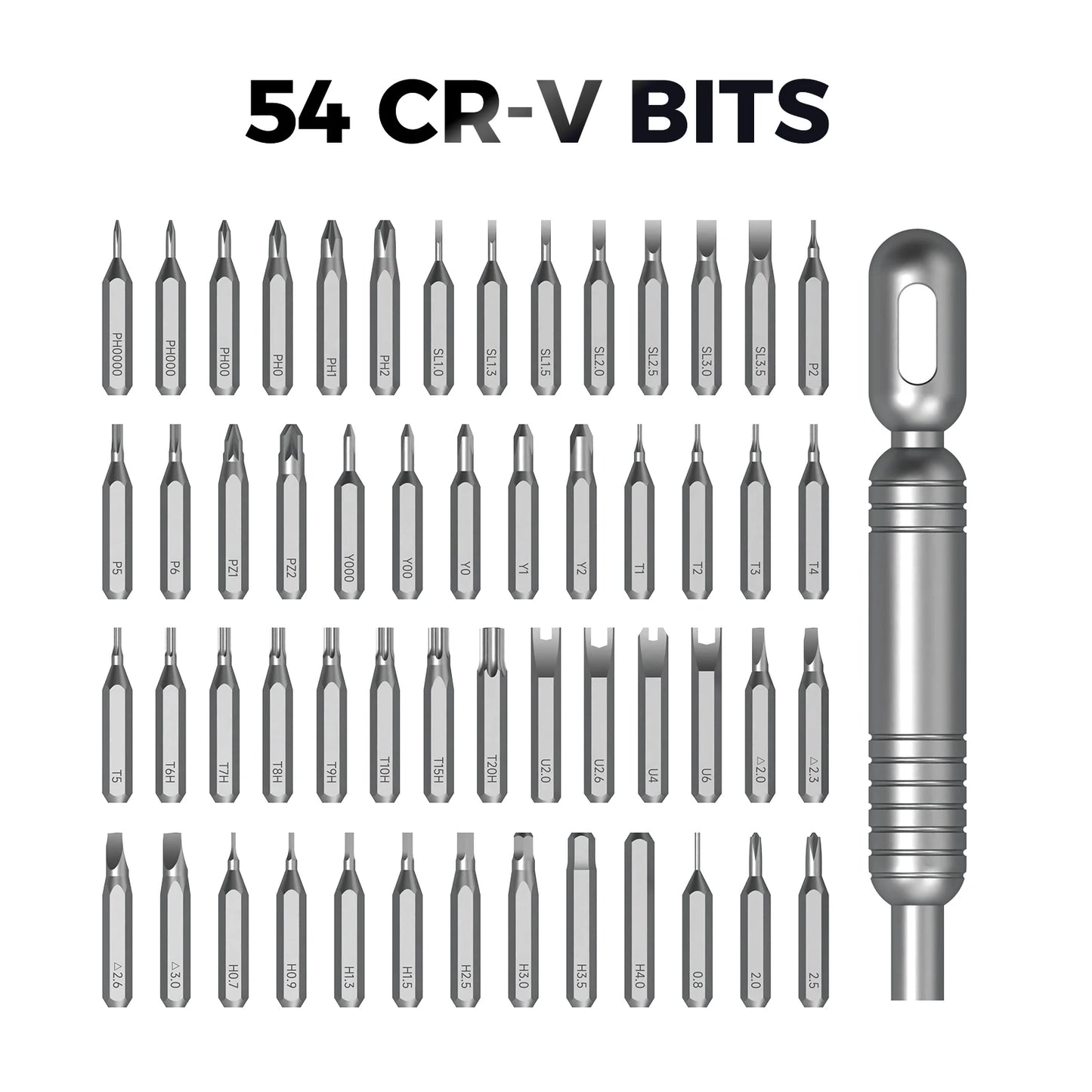 55PCS Mini Precision Screwdriver Set Magnetic Repair Tool Kit Torx Hex Phillips Bits for Phone Watch Laptop Electronics DIY Gift