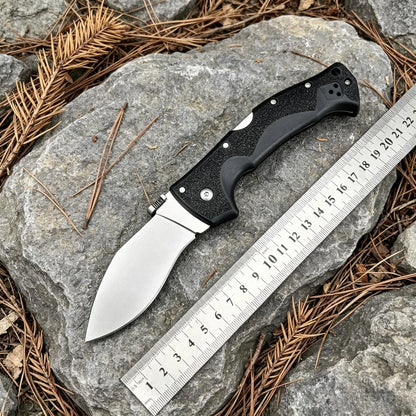 EDC Portable Pocket 62 Folding Knife AUS10A Blade Nylon Fiber Handle Outdoor Barbecue Fishing Jungle Hiking Wild Exploration Multi-functional Practical Tool