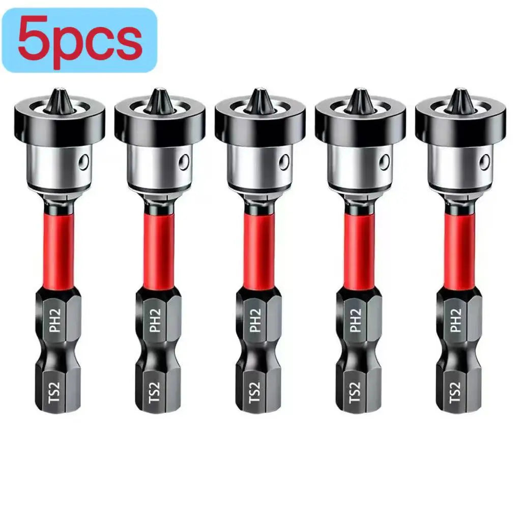 Anti Slip Bits Magnetic Screwdriver Bit Set S2 Alloy Steel Impact Resistance Bits-3/6/12Pcs Suitable for Electric Drills