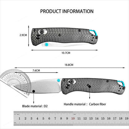 BM 485+535 Portable Multi-functional Tool - Compact EDC Pocket Knife, Featuring Ergonomic Handle, Lightweight and Durable, Suitable for Camping and Fishing.