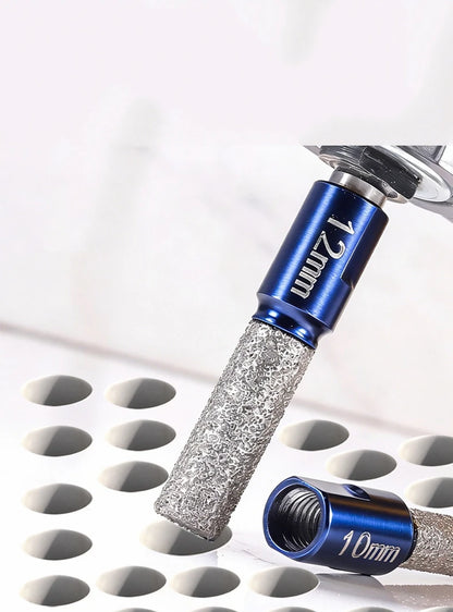 6/8/10/12mm M10 Vaccum Brazed Milling Cutter Hole Saw Angle Grinder Brazed Core Drill Bit for Ceramic Granite Marble Stone Tile