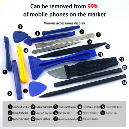 42 in 1 Mobile Phone Repair Tools Disassemble Repair Set For iPhone Screwdriver Combination Skid Multi Function Disassembly Kit