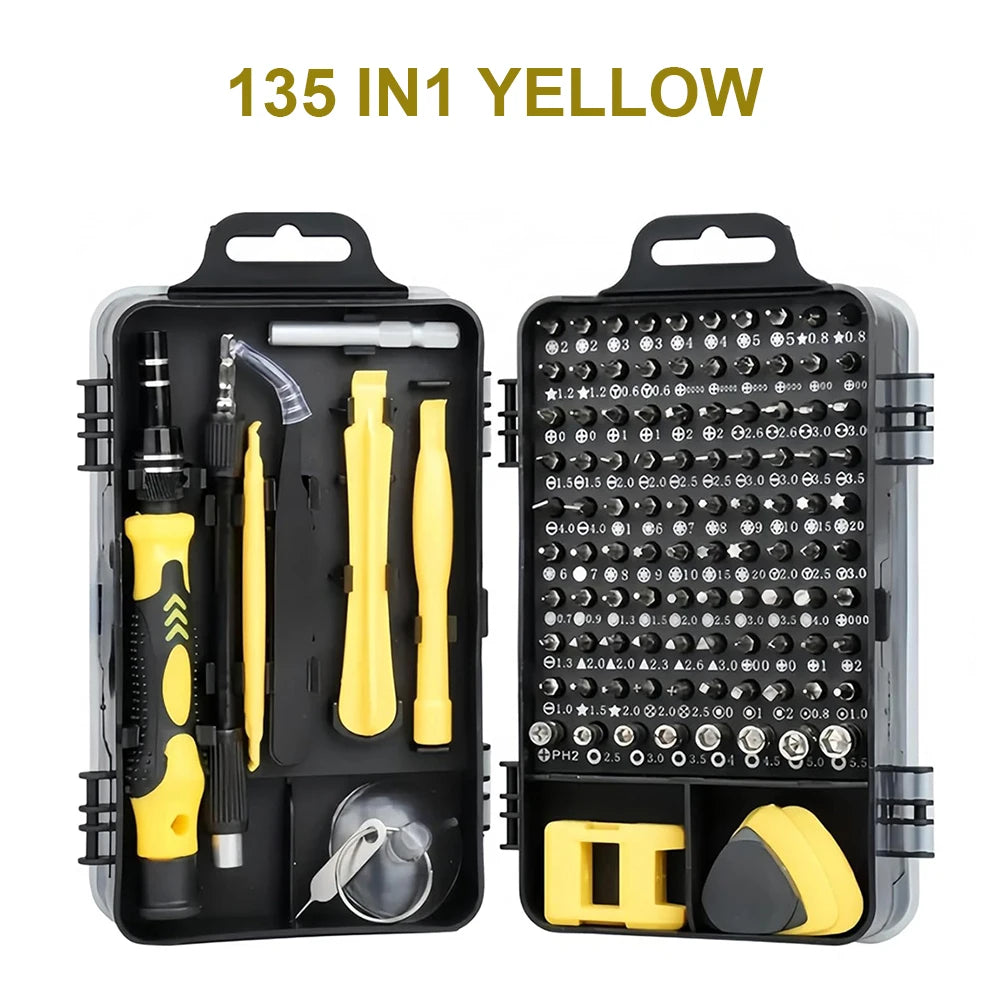 25/115/135/140 in1 Screwdriver Set  Magnetic Torx Phillips Screw Bit Kit  With Electrical Remover Wrench Repair Phone PC Tools