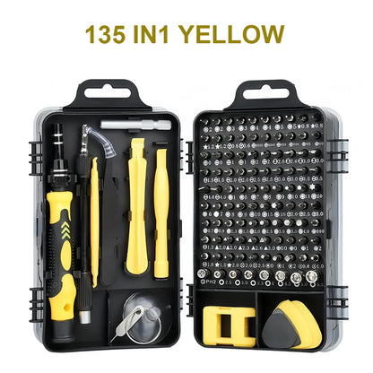 25/115/135/140 in1 Screwdriver Set  Magnetic Torx Phillips Screw Bit Kit  With Electrical Remover Wrench Repair Phone PC Tools