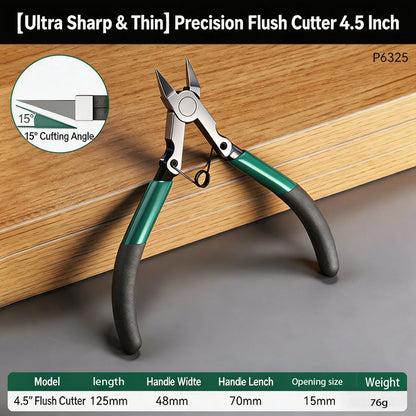 Industrial Ultra Thin Sharp Tip Diagonal Pliers High Hardness Side Cutter Electrician Wire Snips for Electronic Model Repair