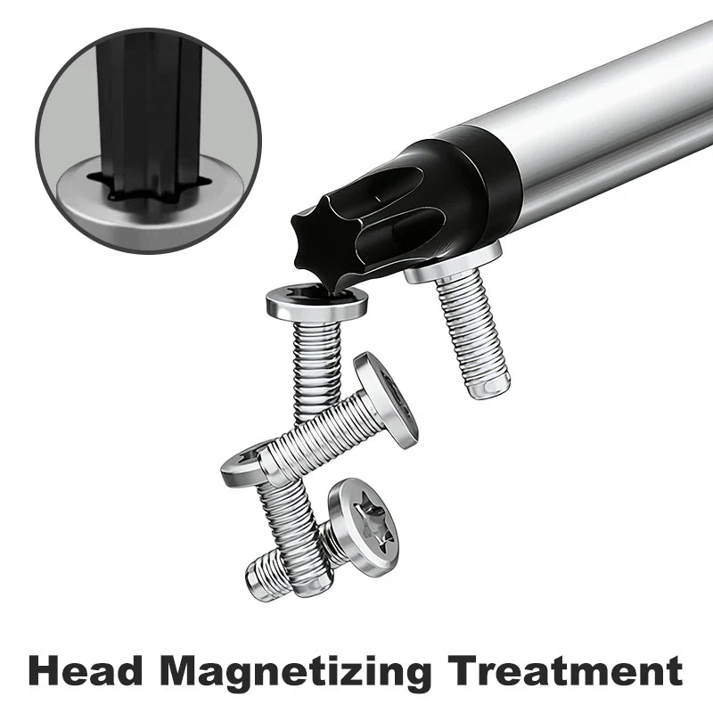 Torx Screwdriver Set T8 T10 T15 T20 T25 T27 T30 T40 CR-V Chrome Vanadium Magnetic Tip Anti Rust TPR Handle High Torque Star Tool