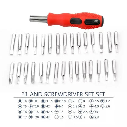31 in 1 Pagoda Type Universal Screwdriver Multitool Set Manual Combination Maintenance Driver Screw Batch Mobile Phone Repair
