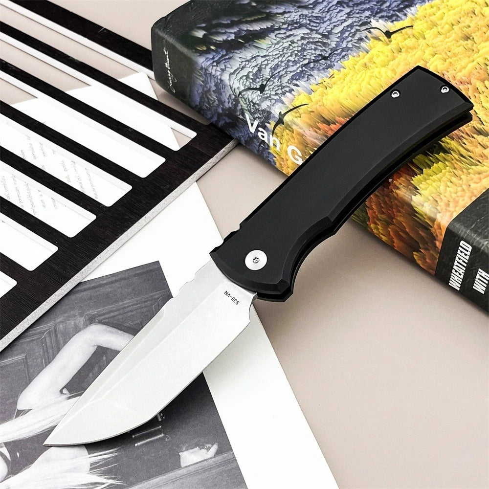 High-Quality 229 Pocket Folding Knife with D2 Blade and T6 Aluminum Handle—EDC, Camping, Outdoor, Pocket Knife for Exploration, Cutting, Mountaineering, Rescue, Fishing, Hiking, and More—Multipurpose Tool and Gift
