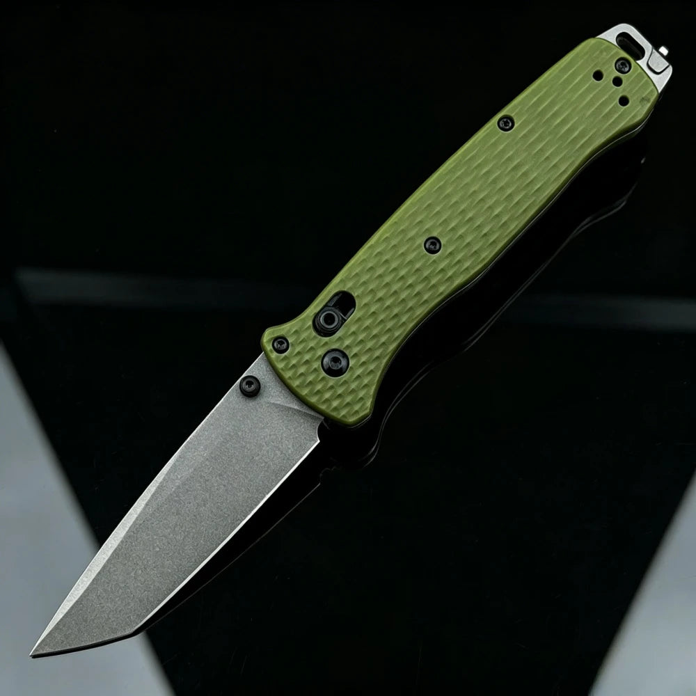 BM 537 EDC Outdoor Lightweight Folding Knife High Hardness Camping Fishing Knife Wilderness Adventure Climbing Portable Tools Backpacking Trekking Perfect Gear Nylon Fiber Handle Gift