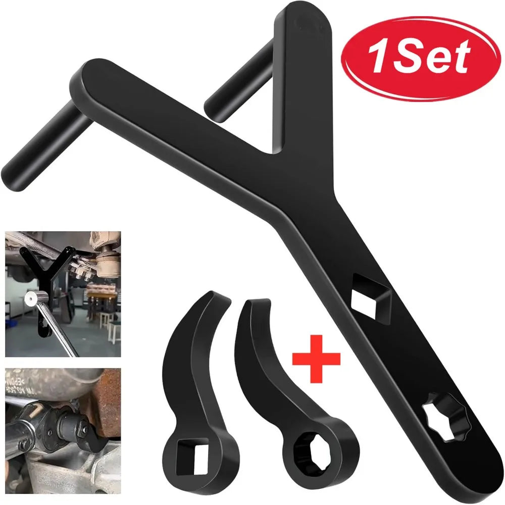 1Set Car Lower Control Arm Prying Tool Pry Bar Wrench for 1/2 Ratchet Open-end Wrench Half Shaft Drive Shaft Disassembly Tool