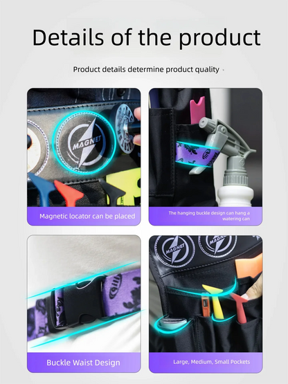 Convenient Multi-Functional Car Film Tool Kit Color Changing Car Wrap Storage Oxford Cloth Tool Waist Bag Professional Tool Bag
