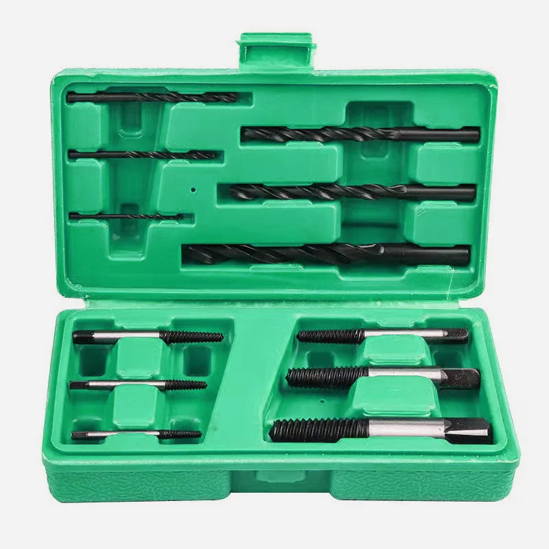 12Pcs Broken Screw Extractor Set With Twist Drill Bits Damaged Bolt Remover Tool Kit For Auto Repair Home DIY Hardware Tools Wit