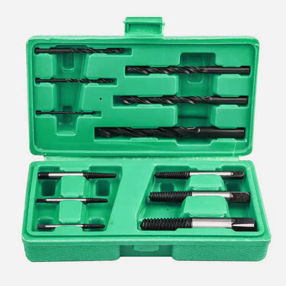 12Pcs Broken Screw Extractor Set With Twist Drill Bits Damaged Bolt Remover Tool Kit For Auto Repair Home DIY Hardware Tools Wit
