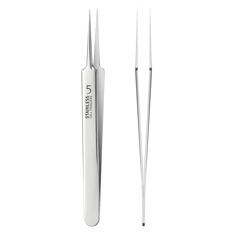 German Ultra-Fine No. 5 Cell Pimple Blackhead Tweezers Beauty Salon Scraping Closing Tool Acne Needle Artifact