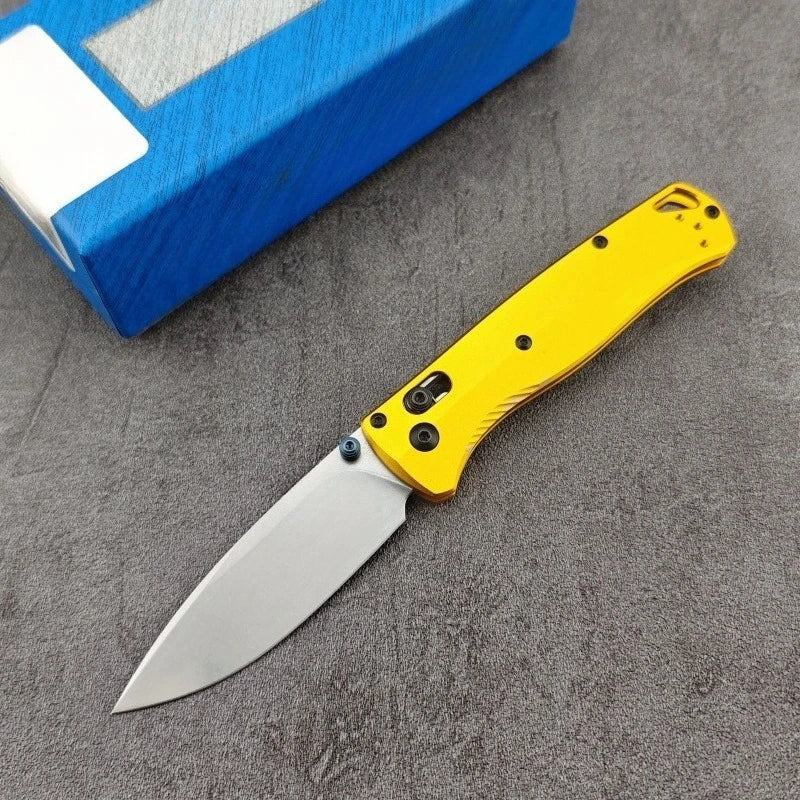 BM 535 Folding Knife Aluminum Handle and M390 Blade - Compact Outdoor Camping hiking EDC Pocket Knife,A great gift