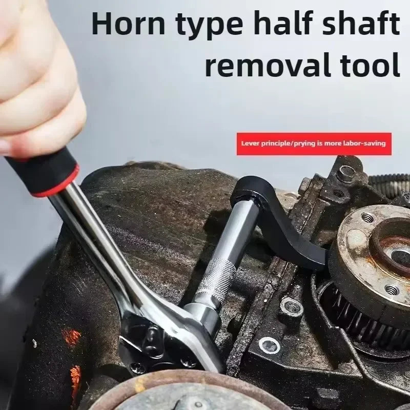 Car Angled Half Shaft Removal Tool Crowbar Adapter Head Ratchet Open-end Wrench Adaptor Axle Shaft Removal Car Repair Tools