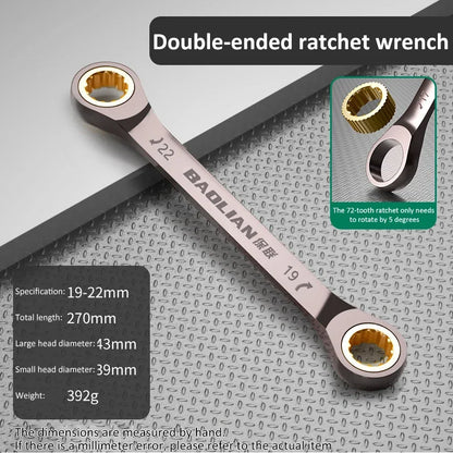 1Pc Dual-use Torx Wrench 6MM-27MM Dual Directional Plum Blossom Ratchet Wrench Universal Spanners for Car Repair Tools Hand Tool