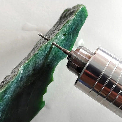 7/10PCS 0.8/1/1.2/1.5/1.8/2/2.5mm Diamond Coated Drill Bits with 2.35mm Shank Glass Jade Amber Jewelry Diamond Drill Bit