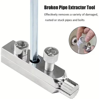 Faucet Valve Broken Thread Extractor - 1/2" & 3/4" Screw Removal Tool, Broken Bolt Extractor Kit for Home & Industrial Plumbing
