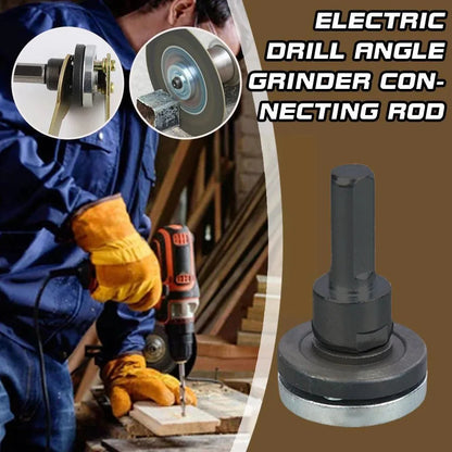 1 Set 10mm Electric Drill To Angle Grinder Adapter Connecting Rod Steel Conversion Tool For Cordless Drills Cutting Discs