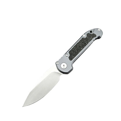 EDC Portable Folding Knife D2 Blade Aluminum Handle Closes Nicely Daily Box Opening Outdoor Hiking Camping Fishing Mountain Climbing Survival Rescue Multi‑functional High Hardness Wear‑resistant Tool