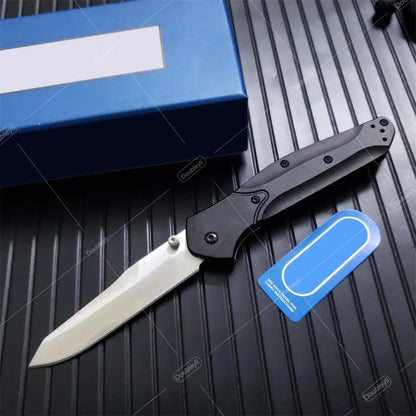 Ideal Gift for Men BM 940 Folding Knife S30V Satin Plain Blade Green / Black Aluminum Handle Compact Utility EDC Tools Camping Outdoor Pocket Knife