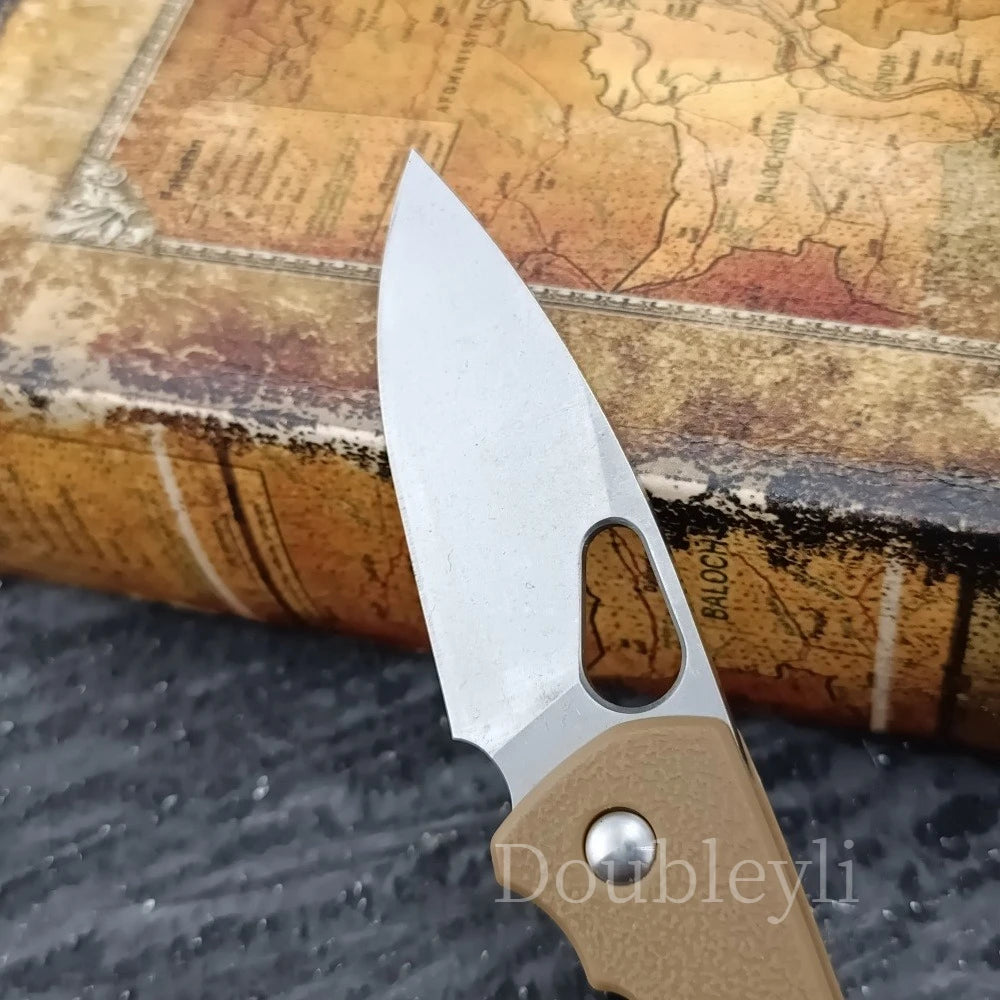 5390 Folding Knife G10 Handle with Clip EDC Compact Knives Outdoor Adventure Hiking Cutting Knife Portable Multi-fuctional Tools