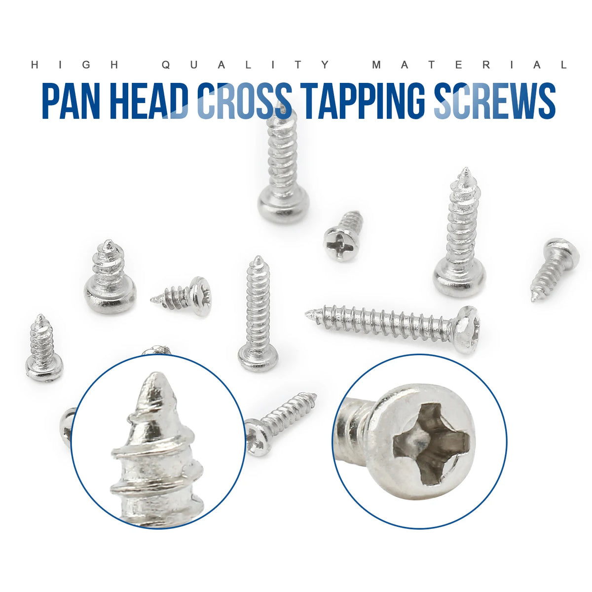 1100pcs Round Pan Head Tapping Screws Set M1.2 M1.4 M1.5 M1.7 M2  Mini Screw laptop computer screw Phillips Screw kit