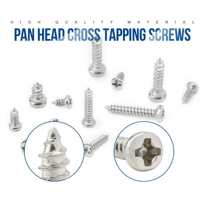 1100pcs Round Pan Head Tapping Screws Set M1.2 M1.4 M1.5 M1.7 M2  Mini Screw laptop computer screw Phillips Screw kit