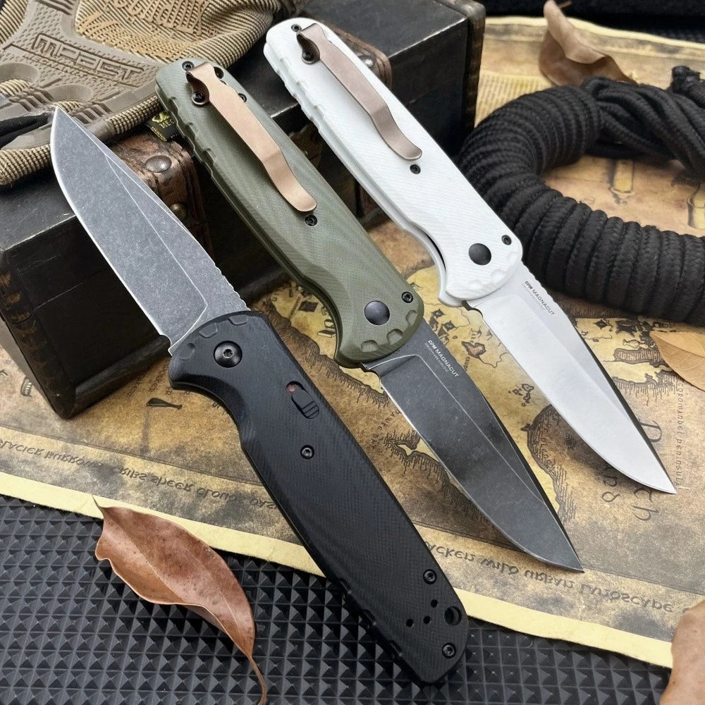 Best-Selling Model 4300 Folding Knife with D2 Steel Blade and G10 Handle—Everyday Adventure, Cutting, Outdoor Pocket Knife, Hiking, Rescue, and Multi-Purpose Tool
