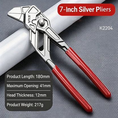 Quick Adjust Water Pump Pliers Adjustable Pipe Wrench Self Locking Plumbing Tool for Household DIY Faucet Manual Clamping
